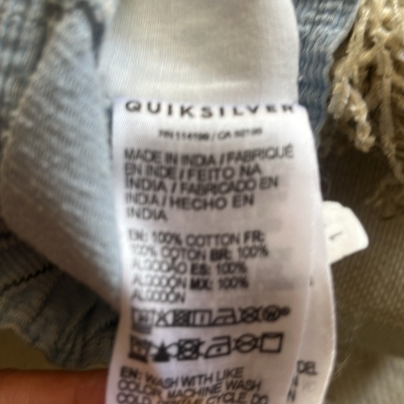 Quiksilver Sky Blue Corduroy Shorts - Picture 4 of 4